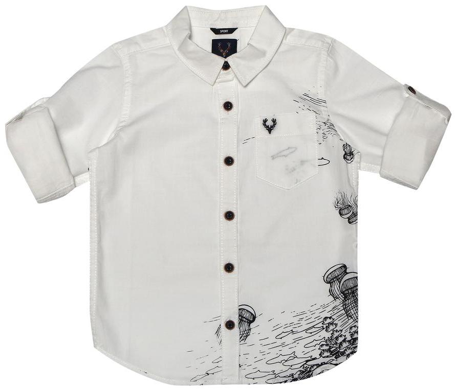 

Allen Solly Boy Cotton Printed Shirt White