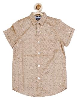 

Allen Solly Boy Blended Solid Shirt Beige