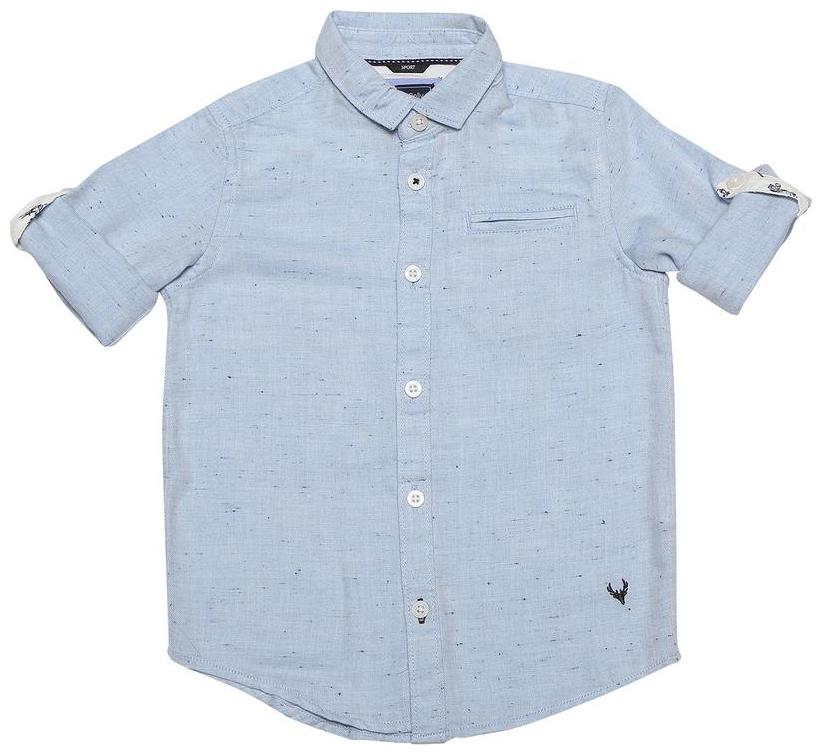 

Allen Solly Boy Cotton Solid Shirt Blue