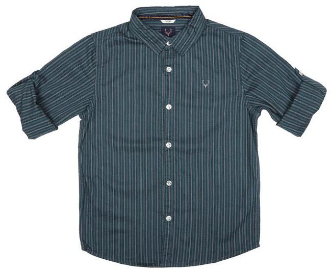 

Allen Solly Boy Cotton Striped Shirt Green