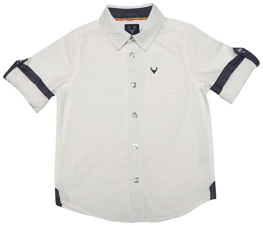 

Allen Solly Boy Cotton Solid Shirt White