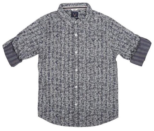 

Allen Solly Boy Cotton Printed Shirt Grey