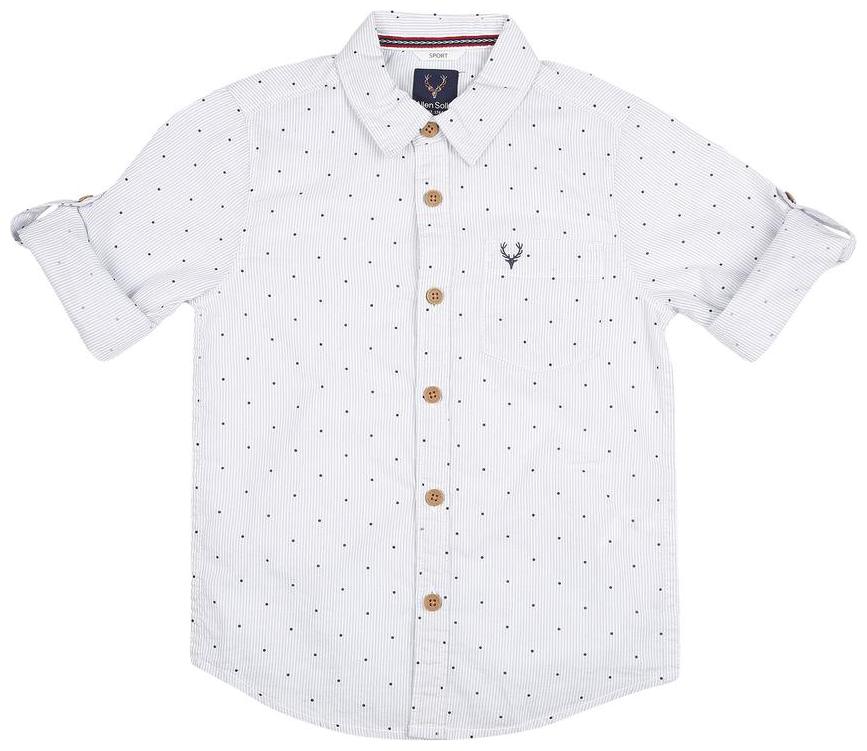 

Allen Solly Boy Cotton Printed Shirt White