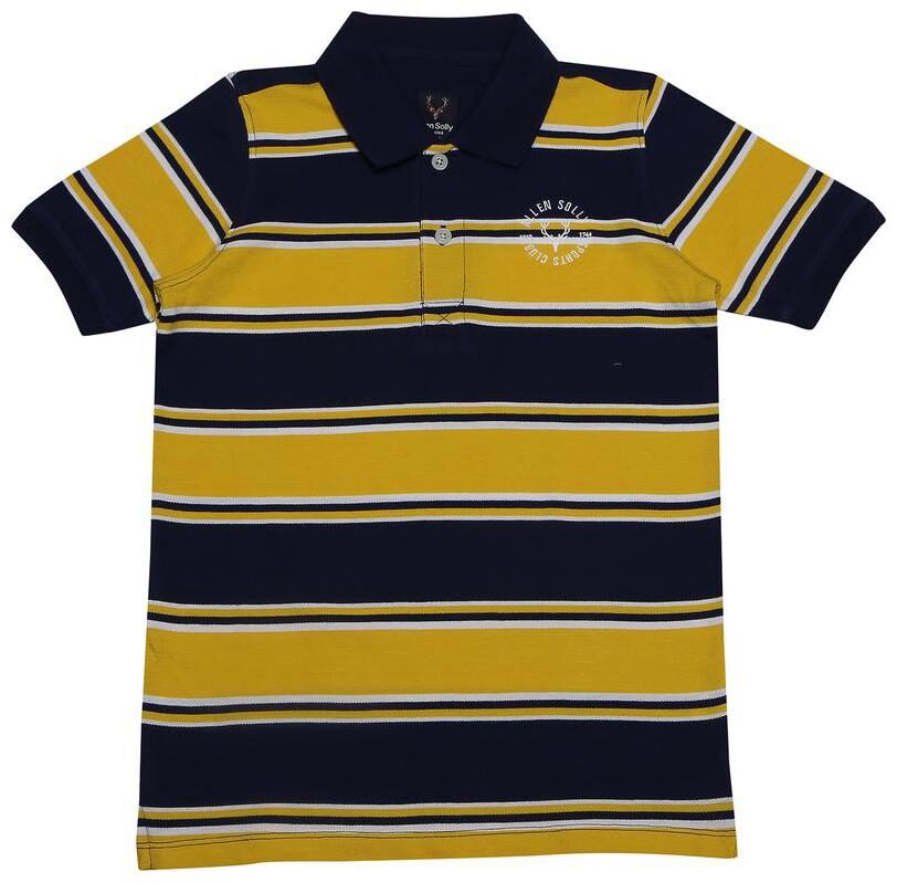 

Allen Solly Boy Cotton Striped T-shirt - Blue Yellow