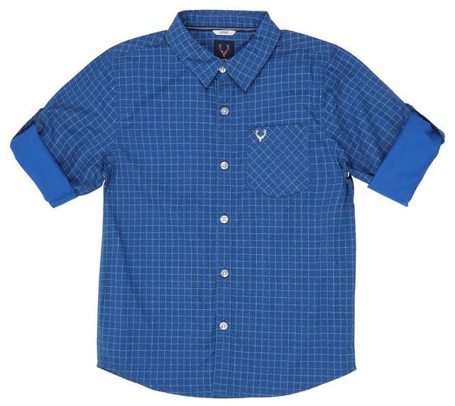 

Allen Solly Boy Cotton Checked Shirt Blue