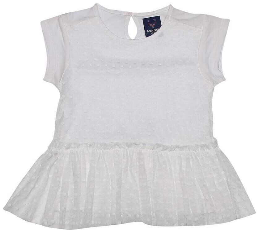 

Allen Solly Girl Cotton Self design Top - White