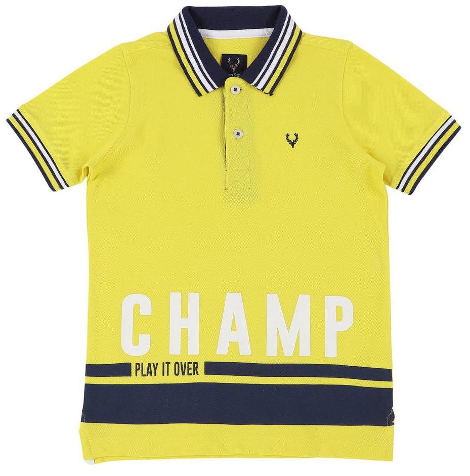

Allen Solly Boy Cotton Solid T-shirt - Yellow