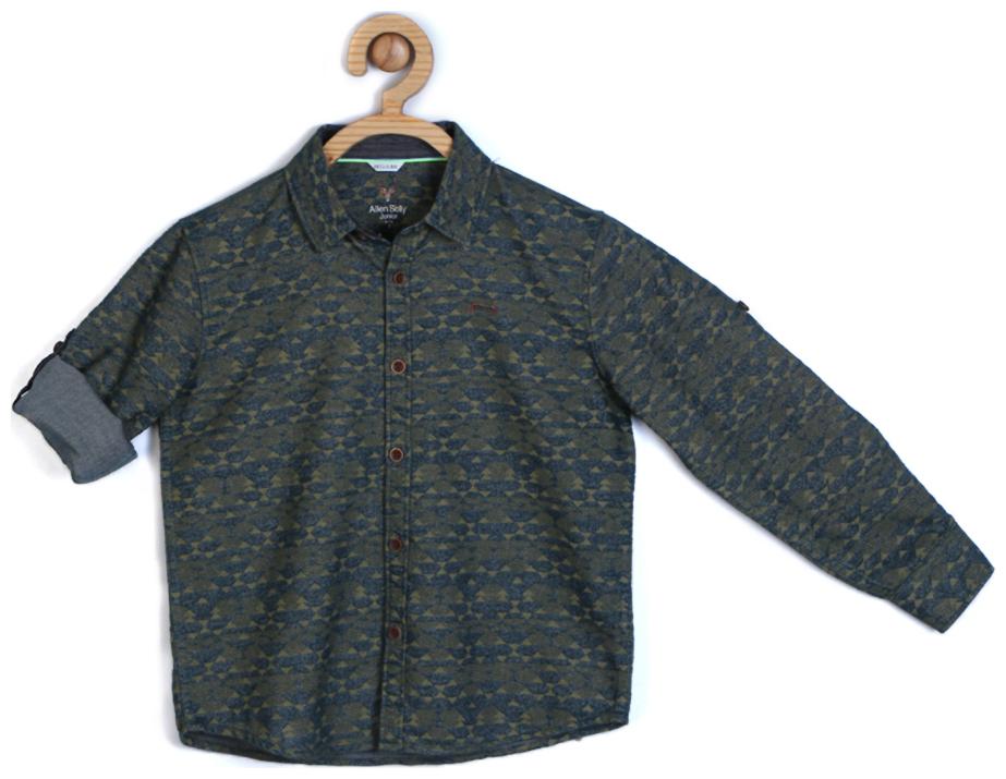

Allen Solly Boy Cotton Printed Shirt Grey