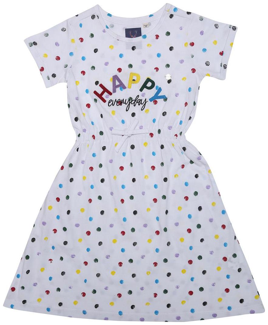 

Allen Solly White Cotton Short Sleeves Knee Length Princess Frock ( Pack of 1 )
