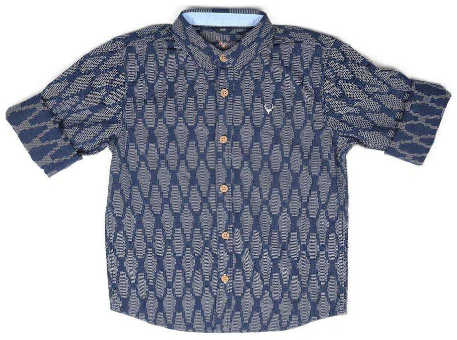 

Allen Solly Boy Cotton Solid Shirt Blue