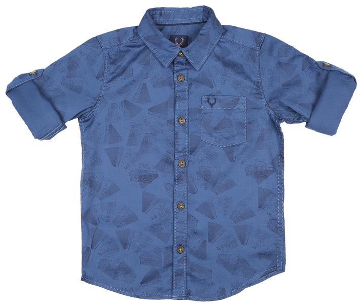 

Allen Solly Boy Cotton Printed Shirt Blue