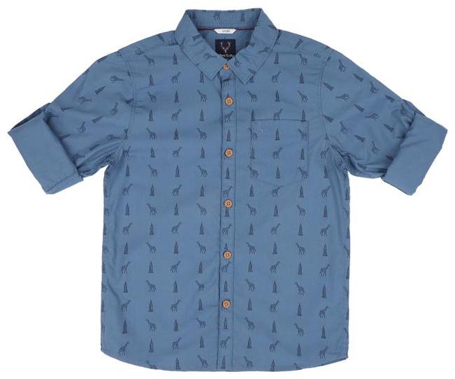 

Allen Solly Boy Cotton Printed Shirt Blue