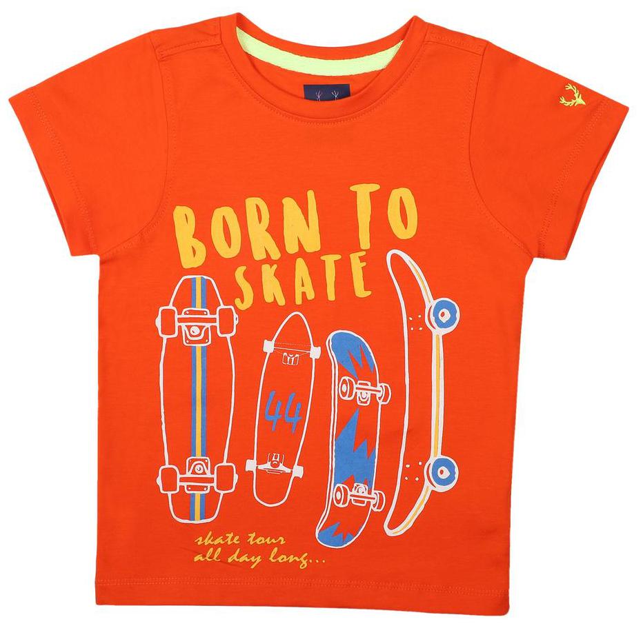 

Allen Solly Boy Cotton Printed T-shirt - Orange