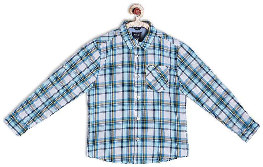 

Allen Solly Boy Blended Checked Shirt Blue