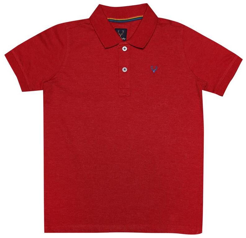 

Allen Solly Boy Blended Solid T-shirt - Red