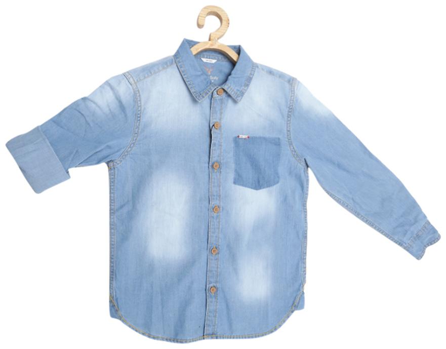 

Allen Solly Boy Blended Solid Shirt Blue