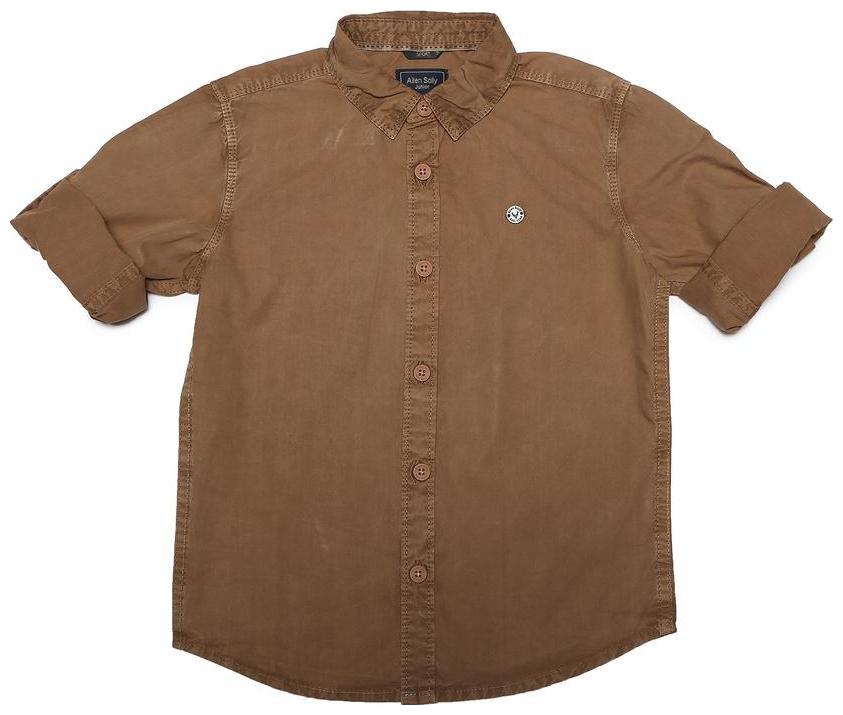 

Allen Solly Boy Cotton Solid Shirt Brown