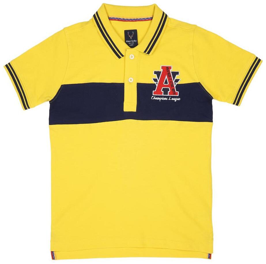 

Allen Solly Boy Cotton Colorblocked T-shirt - Yellow