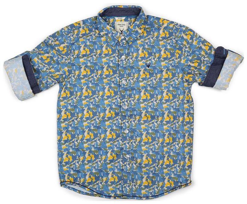 

Allen Solly Boy Cotton Printed Shirt Blue