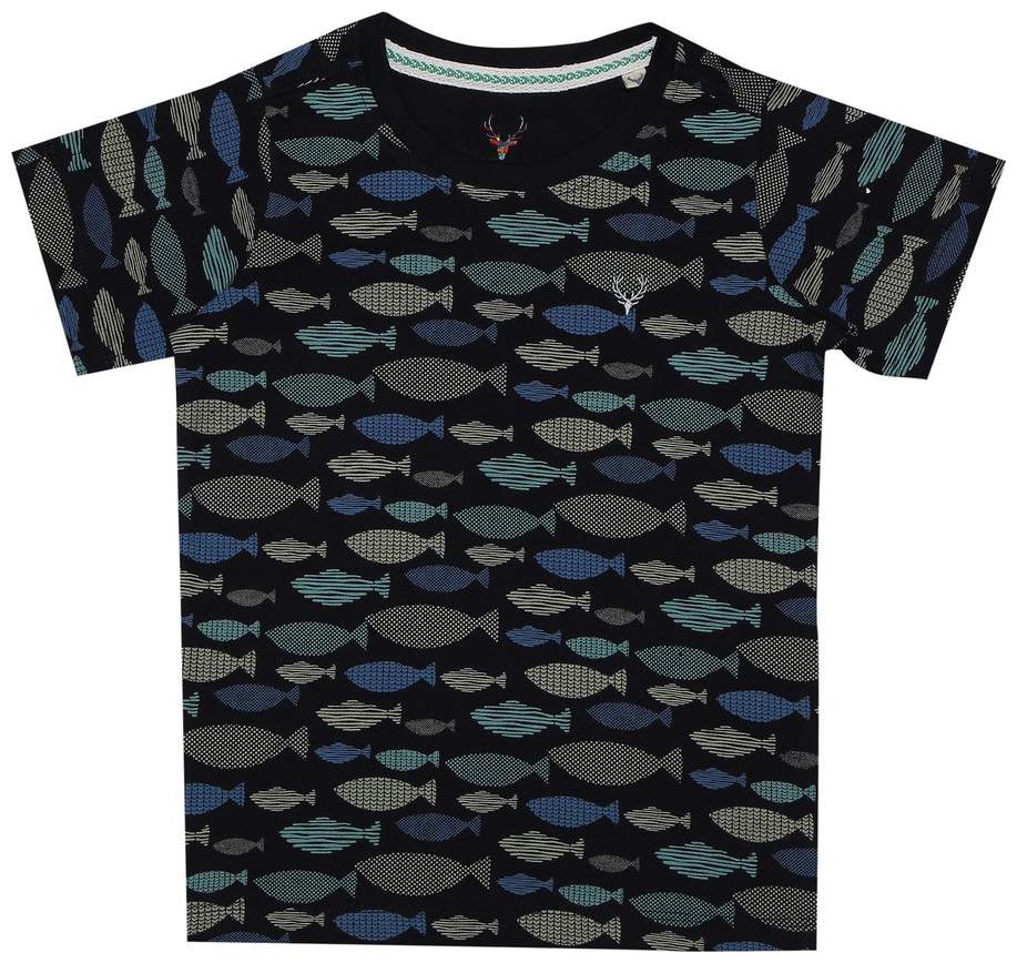 

Allen Solly Boy Cotton Printed T-shirt - Black