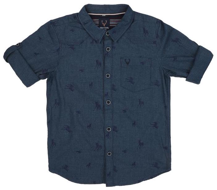 

Allen Solly Boy Cotton blend Printed Shirt Blue
