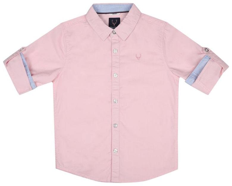 

Allen Solly Boy Cotton blend Solid Shirt Pink
