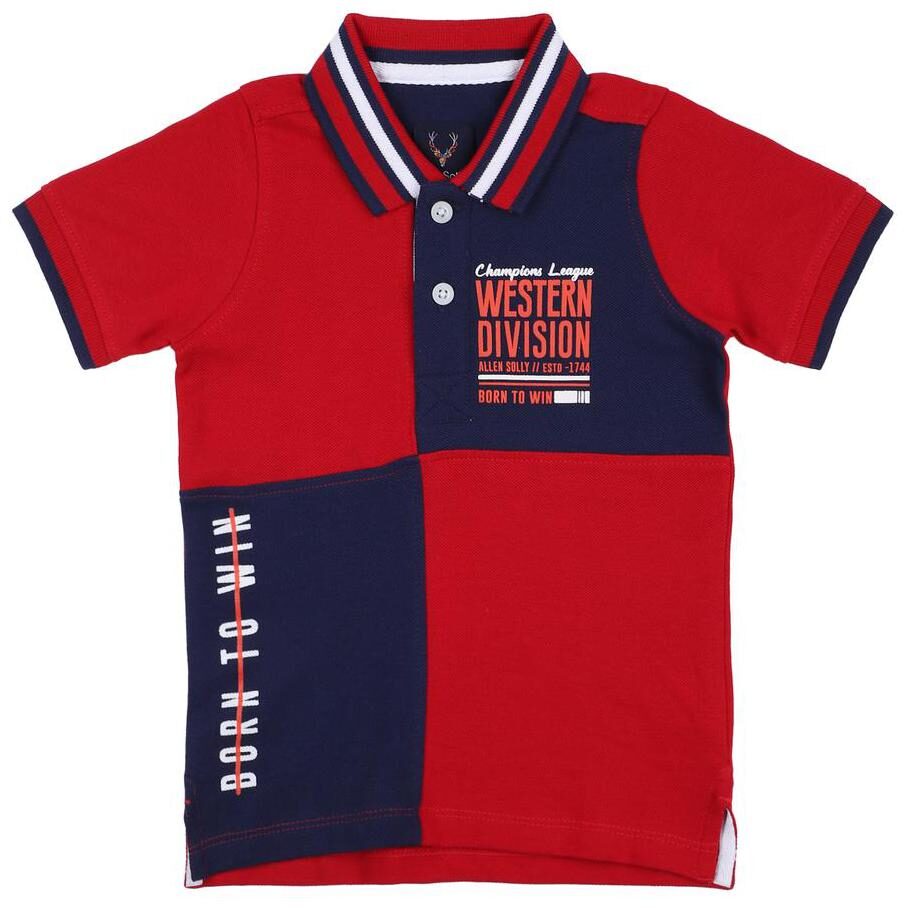 

Allen Solly Boy Cotton Colorblocked T-shirt - Red