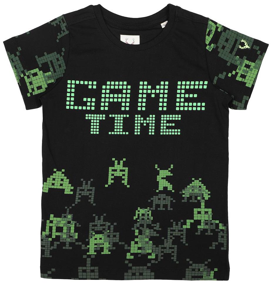 

Allen Solly Boy Cotton Printed T-shirt - Black