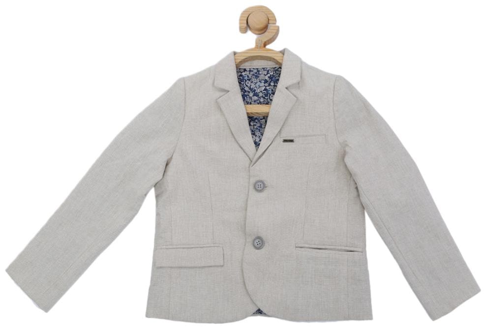 

Allen Solly Boy Blended Solid Ethnic jacket - Grey