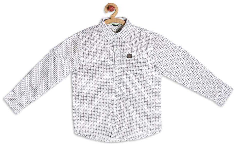 

Allen Solly Boy Blended Printed Shirt White