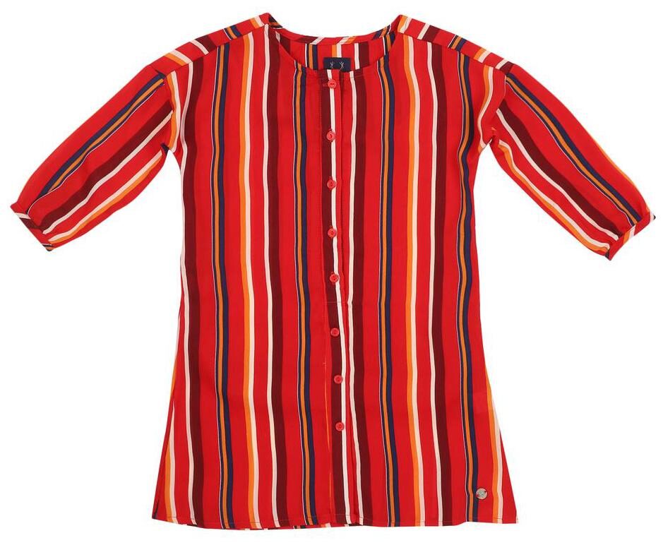 

Allen Solly Polyester Frocks Striped Red Color