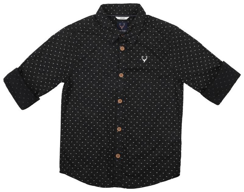 

Allen Solly Boy Cotton Printed Shirt Black