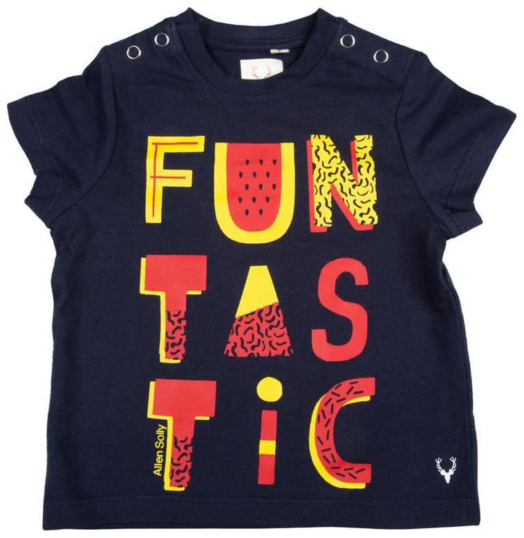 

Allen Solly Cotton Printed T shirt for Baby Boy - Black Yellow