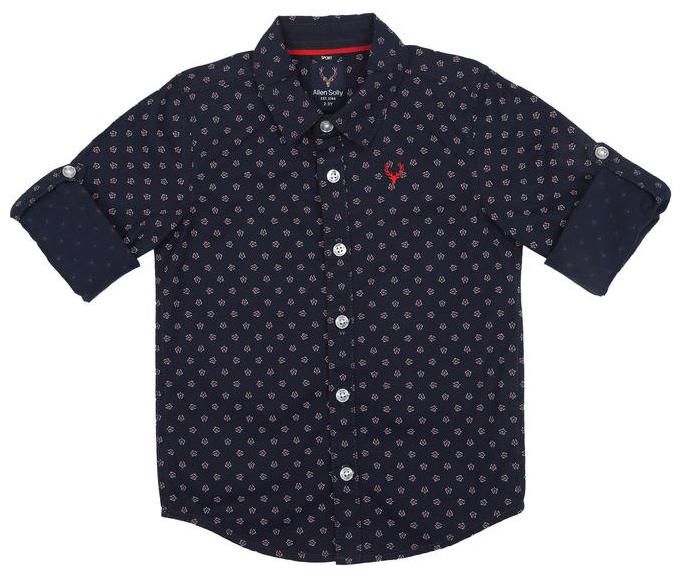 

Allen Solly Boy Cotton Printed Shirt Blue