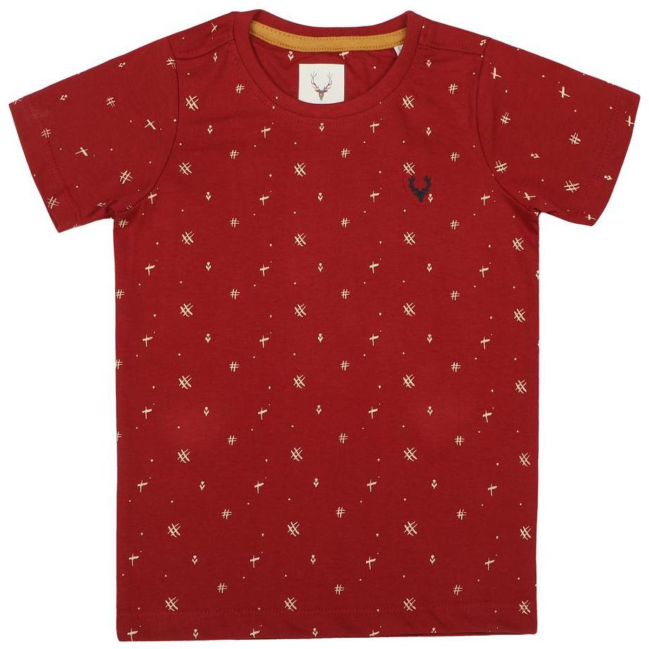 

Allen Solly Boy Cotton Printed T-shirt - Maroon
