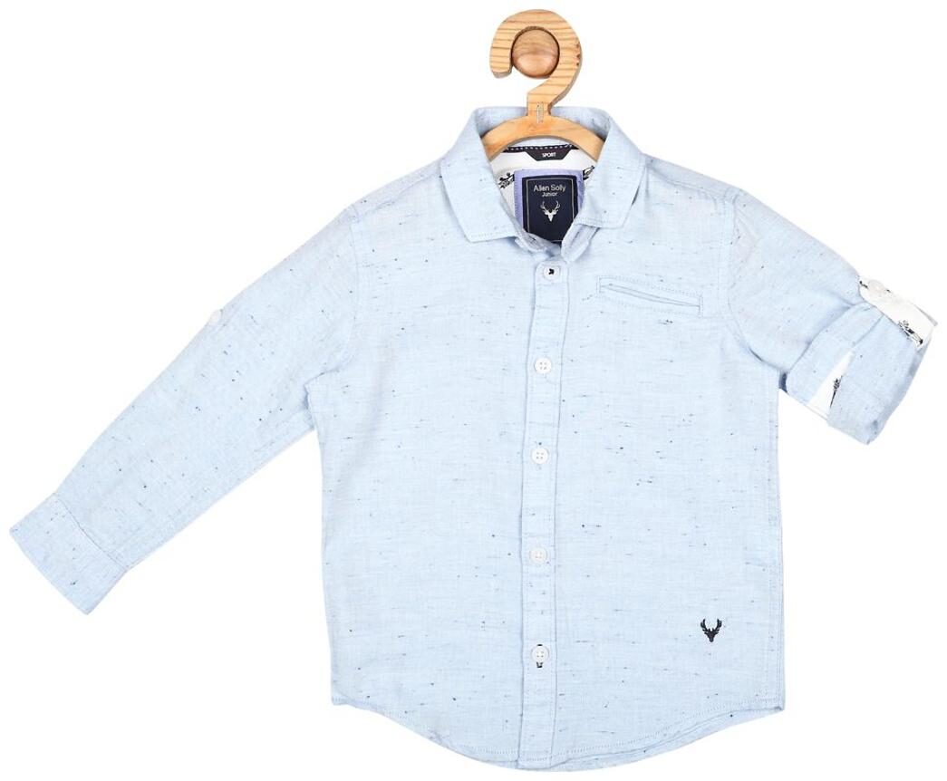 

Allen Solly Boy Blended Solid Shirt Blue
