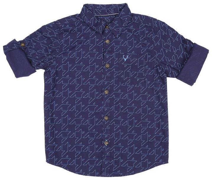 

Allen Solly Boy Cotton Printed Shirt Blue