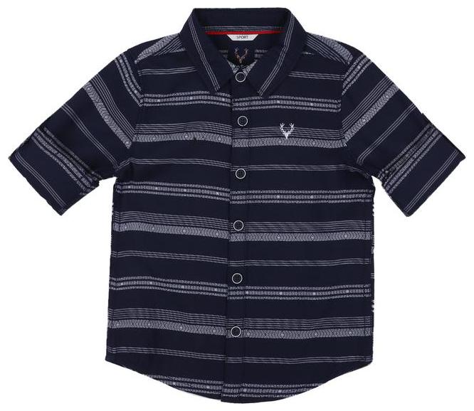 

Allen Solly Boy Blended Striped Shirt Blue
