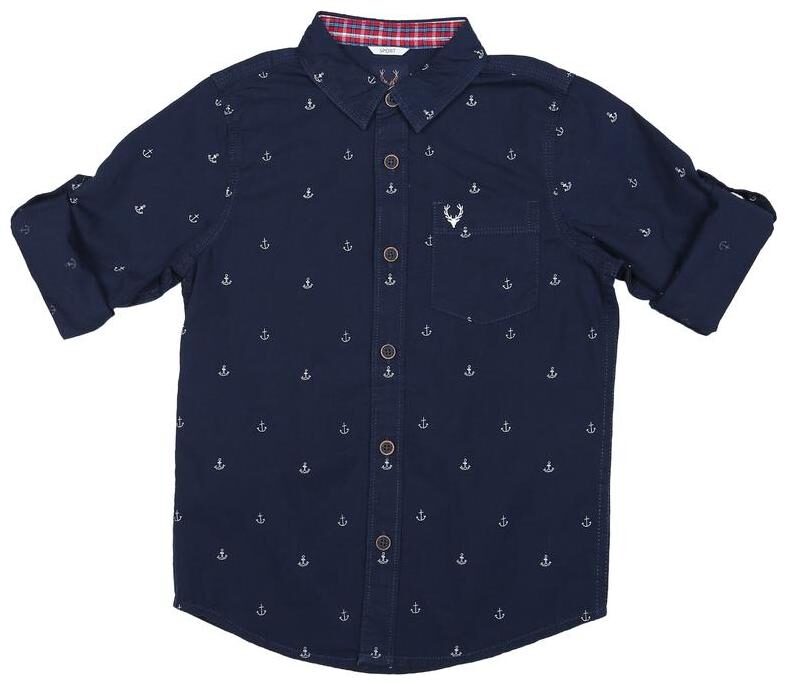 

Allen Solly Boy Cotton Printed Shirt Blue