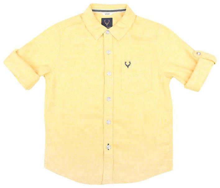 

Allen Solly Boy Cotton Solid Shirt Yellow