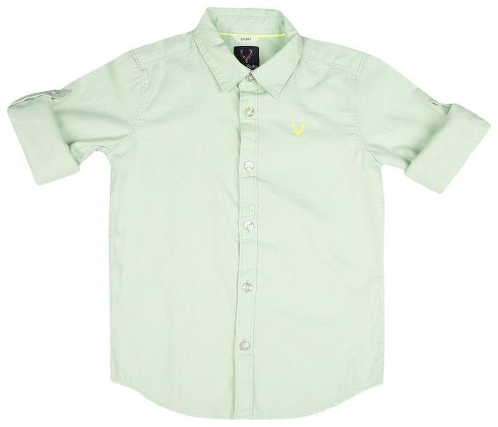

Allen Solly Boy Cotton Solid Shirt Green
