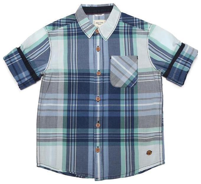

Allen Solly Boy Cotton Checked Shirt Blue