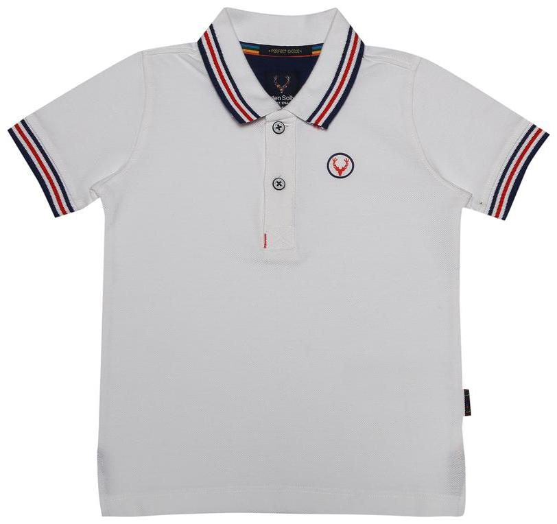 

Allen Solly Boy Cotton Solid T-shirt - White
