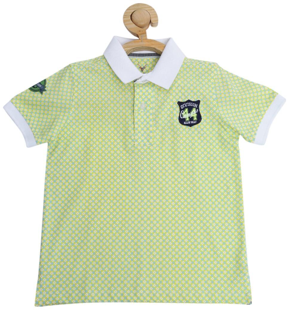 

Allen Solly Boy Blended Colorblocked T-shirt - Yellow