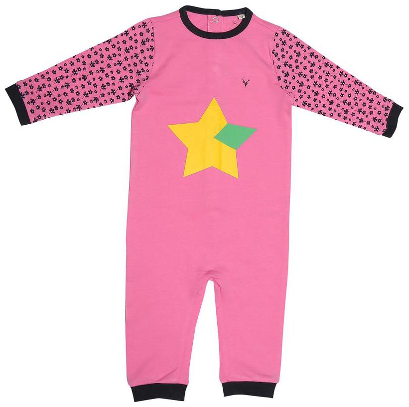 

Allen Solly Baby girl Cotton Printed Jumpsuit - Pink