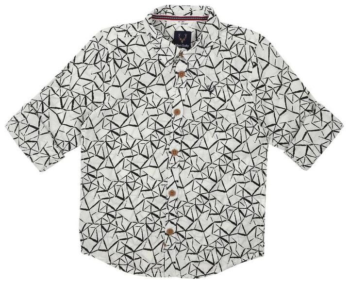 

Allen Solly Boy Cotton Printed Shirt White