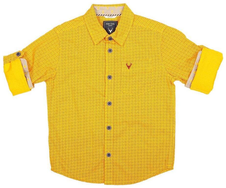 

Allen Solly Boy Cotton Printed Shirt Yellow