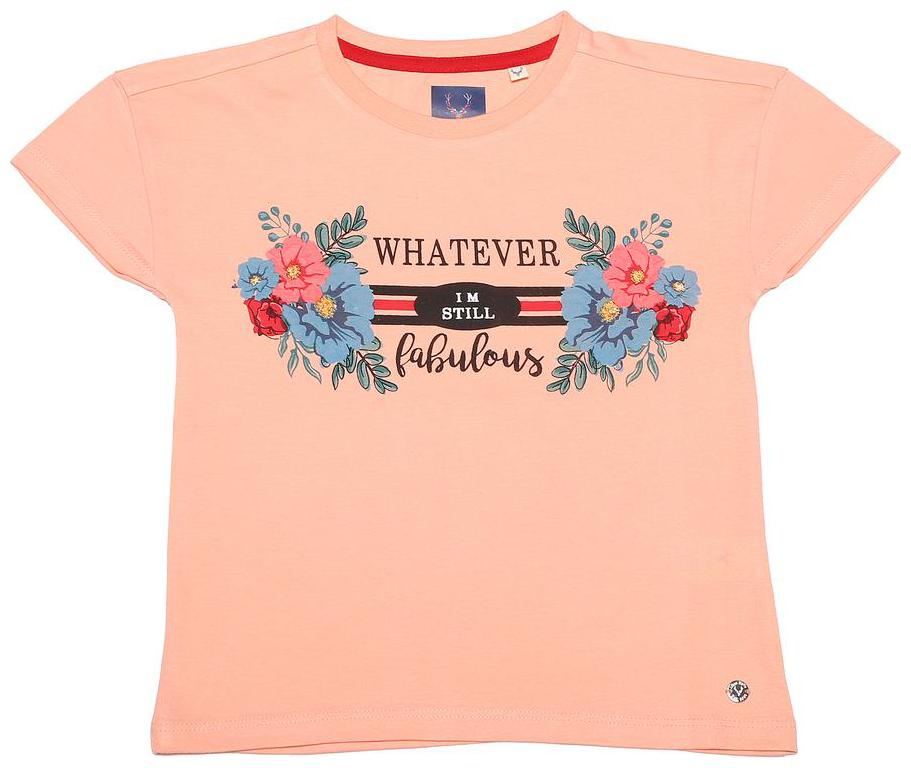

Allen Solly Girl Blended Printed T shirt - Pink