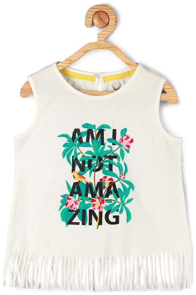 

Allen Solly Cotton Printed Shirt for Baby Girl - White