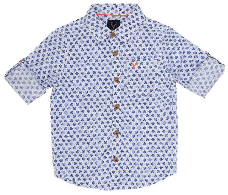 

Allen Solly Boy Cotton Printed Shirt Blue